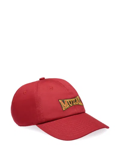Bally X Dj Leo Mas Muzak-embroidery Cap In Red