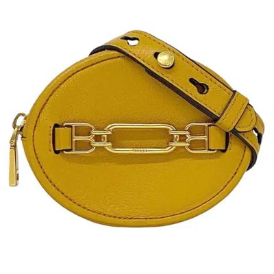 Pre-owned Bally Yellow Leather Coin Purse/coin Case ()