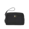 Bally Ylon Pouch With  Crest Patch In Black