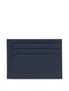 Bally York Business Card Holder In Blue
