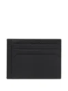 Bally York Leather Card Holder In Black