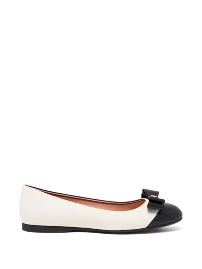 Bally Ysla Bow-detail Ballet Flats In Neutral