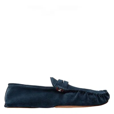 Bally Yverdon Yvor Suede Loafers In Blue