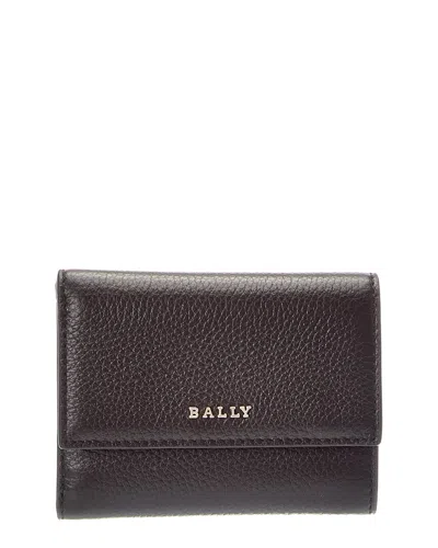 Bally Zandra Leather Card Case In Brown