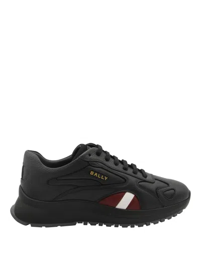 BALLY BLACK CANVAS S105 SNEAKERS
