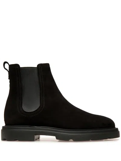 Bally Zenor Round-toe Boots In Black