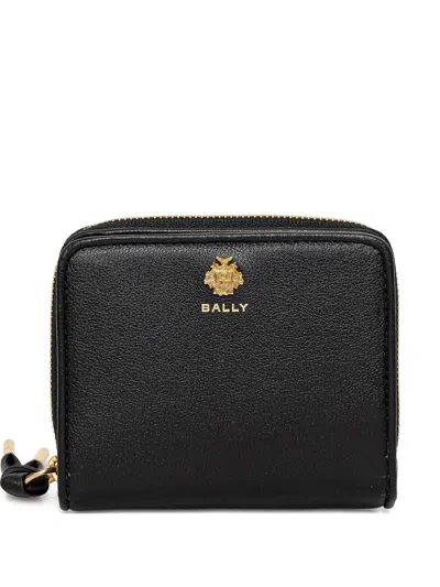 Bally Zip-around Leather Wallet In Black