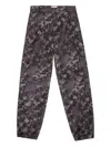 Bally Zip Camouflage Trousers In Gray
