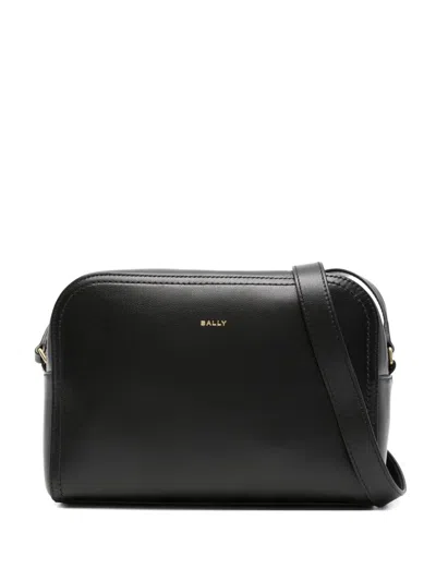 Bally Zip-top Leather Bag In Black