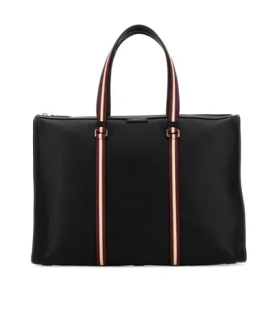 Bally Zipped Tote Bag In Black