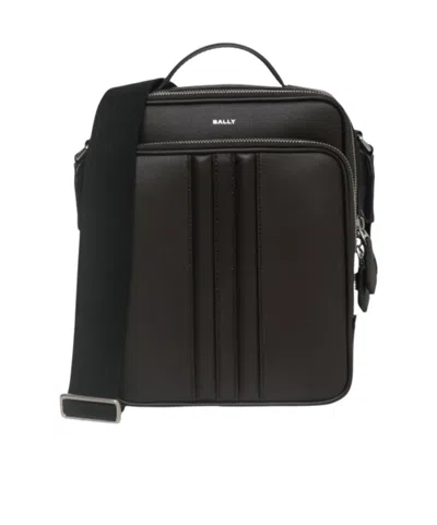 Bally Zipper Crossbody Bag In Black