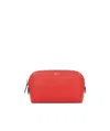 Shop Bally Zipper Purse In Red