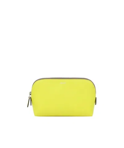 Bally Zipper Purse In Yellow