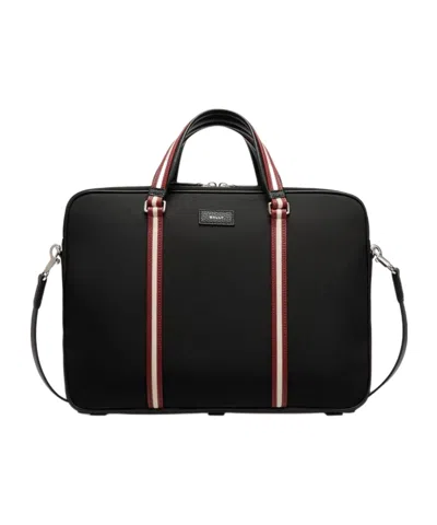 Bally Zipper Shoulder Bag In Black