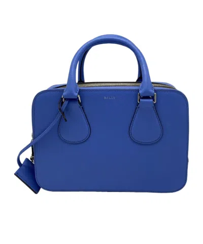 Bally Zipper Shoulder Bag In Blue