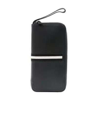 Bally Zipper Wallet In Black