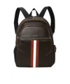Bally Zippered Backpack In Brown