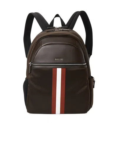 Bally Zippered Backpack In Brown