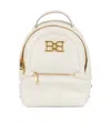 Bally Zippered Backpack In White