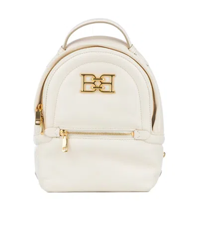 Bally Zippered Backpack In White