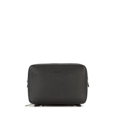 Bally Zippered Clutch In Black