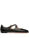 Bally Crossed-straps Ballerinas In ブラック