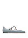 Bally Rina Ballet Flats In Ocean Spray 16