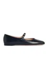 Bally Brushed Leather Mary-jane Shoes In Black