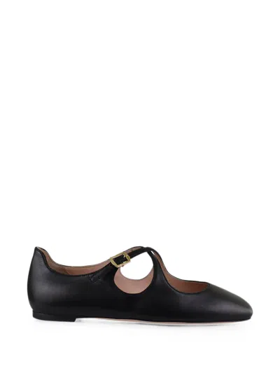 Bally Rina Square Toe Ballet Flats In Black