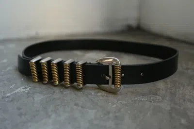 Pre-owned Balmain - Christophe Decarnin - S/s 11 - Spring Belt In Black