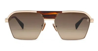 Balmain - Sergeant - 12k Gold / Brown Swirl