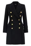 Balmain 10 Buttons Coat In Virgin Wool And Cashmere Women In Black