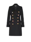 Balmain 10 Buttons Coat In Virgin Wool And Cashmere Women In Black