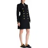 Balmain 10-button Wool And Cashmere Coat In Black