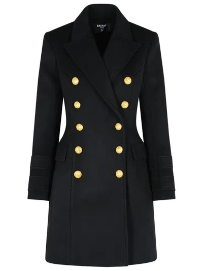 BALMAIN BALMAIN 10 BUTTONS COAT IN VIRGIN WOOL AND CASHMERE