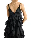 Balmain Satin Top With Thin Straps In Black