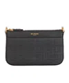 Balmain 1945 Pb Labyrinth Monogram Mini Bag In Black