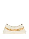 Balmain 1945 Soft Crinkled Leather Clutch