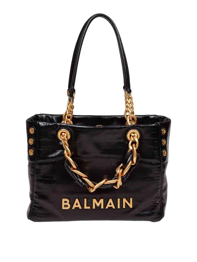 Balmain 1945 Soft Cabas Small In Black