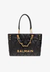 BALMAIN 1945 SOFT DIAMOND QUILTED TOTE BAG