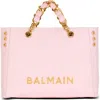 Balmain 1945 Soft Grained Leather Tote