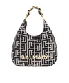 Balmain 1945 Soft Hobo Large Monogrammed Jacquard Tote Bag