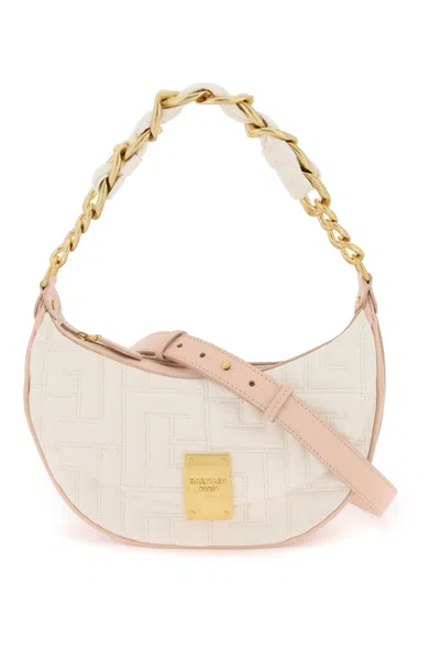 Balmain 1945 Soft Quilted Leather Hobo Bag In Multi
