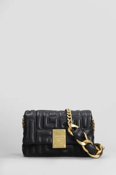 Balmain 1945 Soft  Shoulder Bag In Black