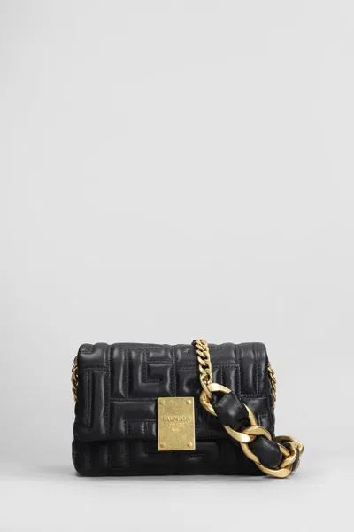 Balmain 1945 Soft Shoulder Bag In Black