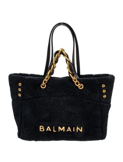 Pre-owned Balmain 1945 Soft Small In Blue