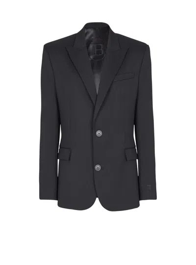 BALMAIN 2-BUTTONS WOOL JACKET