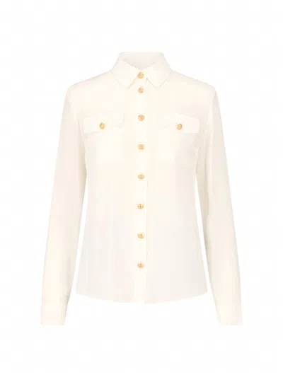 BALMAIN BALMAIN 2 PKTS CREPE DE CHINE BUTTONED SHIR