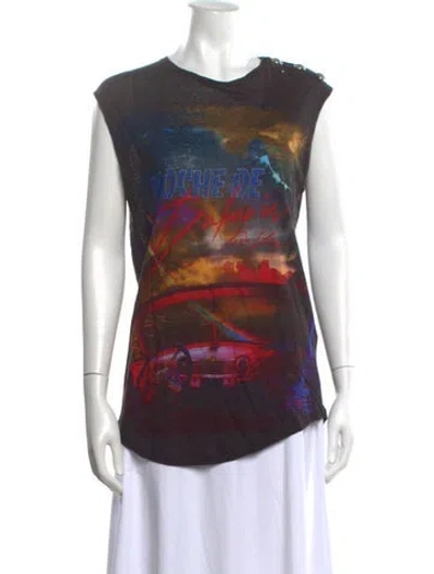 Pre-owned Balmain 2010's Linen T-shirt In Grey