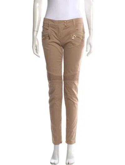 Pre-owned Balmain 2010's Skinny Leg Jeans In Neutrals